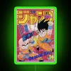 retro kid goku rgb neon sign green