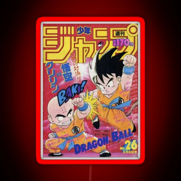 Retro Kid Goku RGB Neon Sign