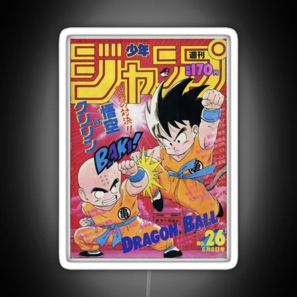 Retro Kid Goku RGB Neon Sign