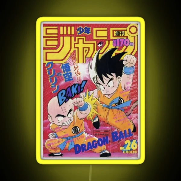 Retro Kid Goku RGB Neon Sign