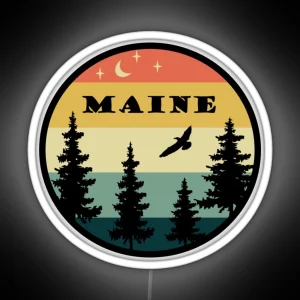 Retro Maine Led RGB Neon Sign