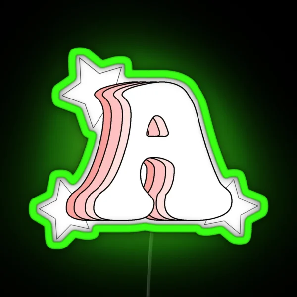 Retro Pink A RGB Neon Sign
