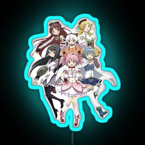 Retro Puella Magi Madoka Magica Cool Graphic Gift RGB Neon Sign
