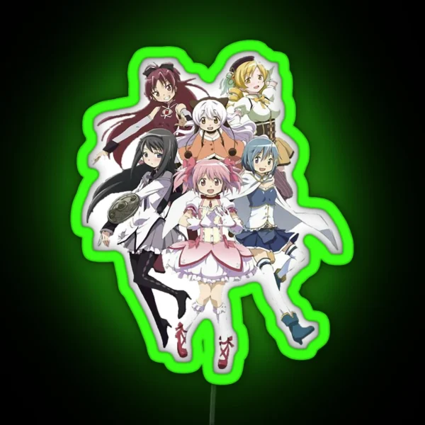 Retro Puella Magi Madoka Magica Cool Graphic Gift RGB Neon Sign