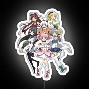 Retro Puella Magi Madoka Magica Cool Graphic Gift RGB Neon Sign