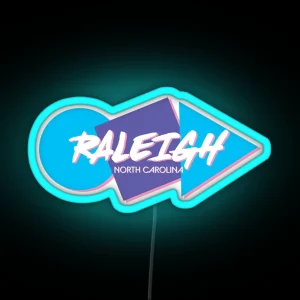 Retro Raleigh RGB Neon Sign