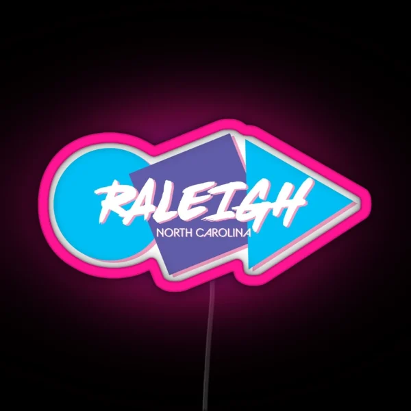Retro Raleigh RGB Neon Sign