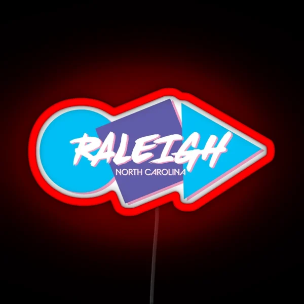 Retro Raleigh RGB Neon Sign