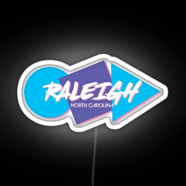 Retro Raleigh RGB Neon Sign