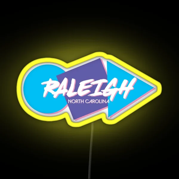 Retro Raleigh RGB Neon Sign