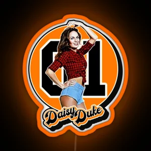 Retro Style Daisy Duke Tribute RGB Neon Sign