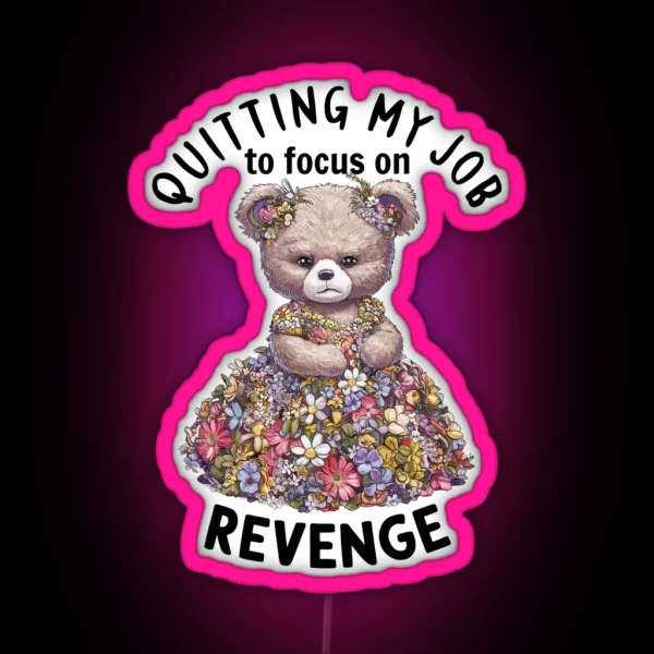 Revenge The Ultimate Fashion Statement RGB Neon Sign