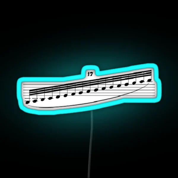 Rhapsody In Blue Clarinet Gliss RGB Neon Sign
