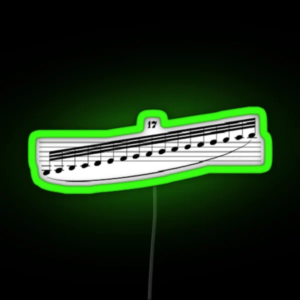 Rhapsody In Blue Clarinet Gliss RGB Neon Sign