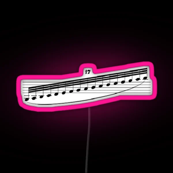 Rhapsody In Blue Clarinet Gliss RGB Neon Sign