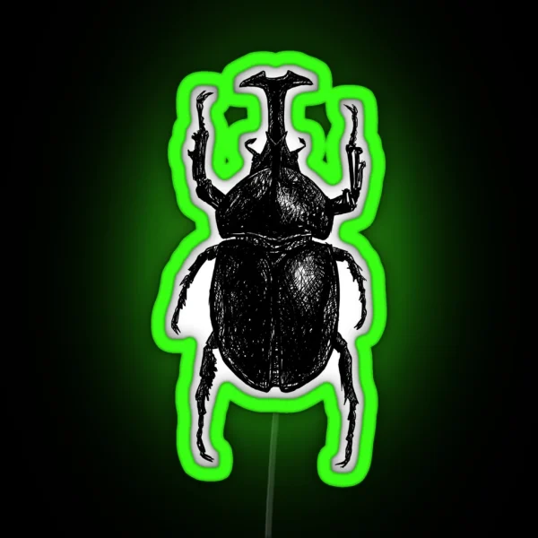 Rhino Scribble RGB Neon Sign