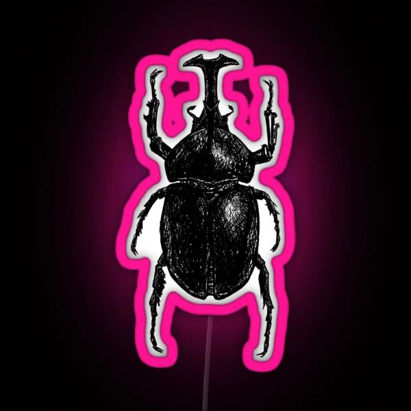 Rhino Scribble RGB Neon Sign