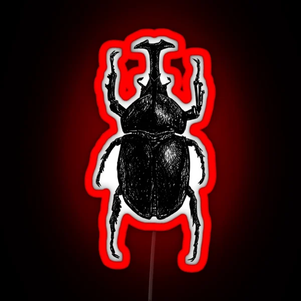 Rhino Scribble RGB Neon Sign