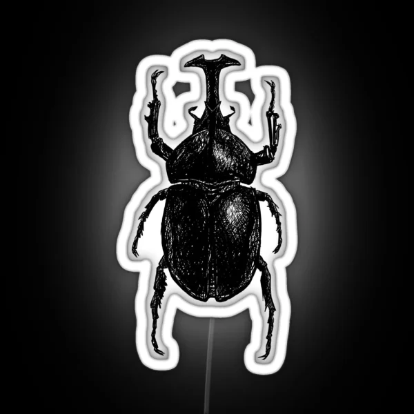 Rhino Scribble RGB Neon Sign