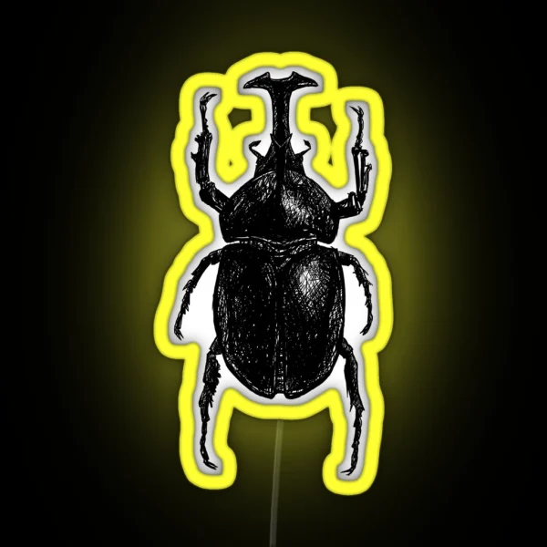 Rhino Scribble RGB Neon Sign