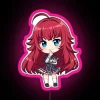 rias gremory chibi neon pink sign