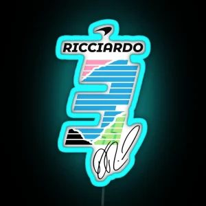 Ricciardo Mclaren RGB Neon Sign