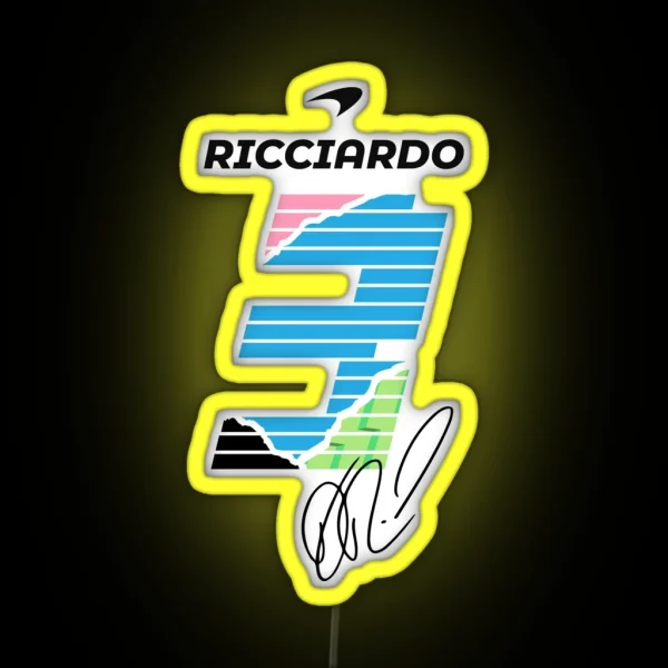 Ricciardo Mclaren RGB Neon Sign