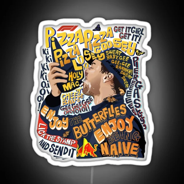 Ricciardo Quotes Art RGB Neon Sign