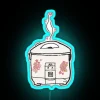 rgb neon rice cooker hearts sign