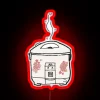 rgb neon rice cooker hearts sign red