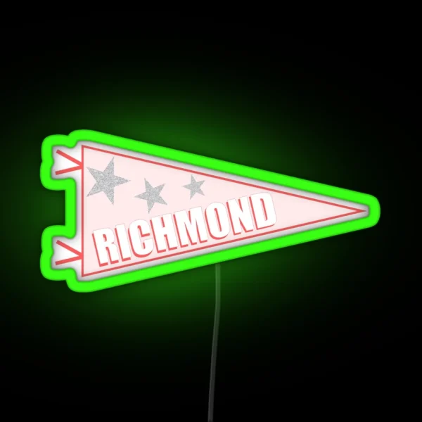 Richmond Pennant RGB Neon Sign