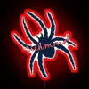 richmond spider neon sign handwritten rgb red