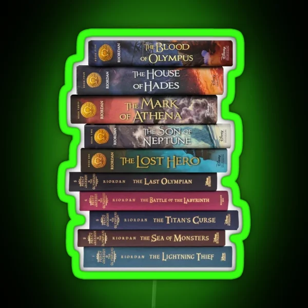Rick Riordan S Percy Jackson Series RGB Neon Sign