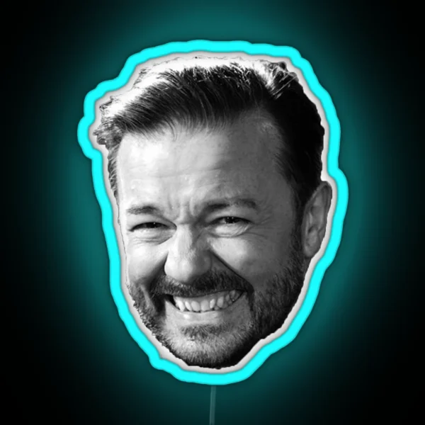 Ricky Gervais RGB Neon Sign