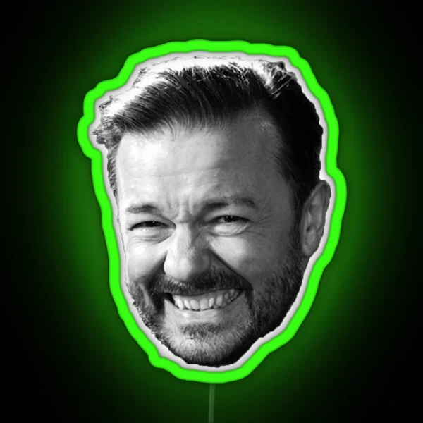 Ricky Gervais RGB Neon Sign