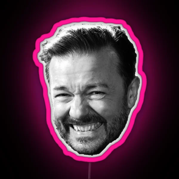 Ricky Gervais RGB Neon Sign