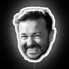 ricky gervais neon sign rgb white social media ready colorful promotional materials