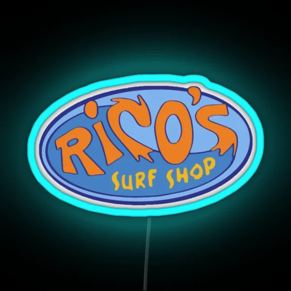 Rico S Surf Shop Hannah Montana RGB Neon Sign