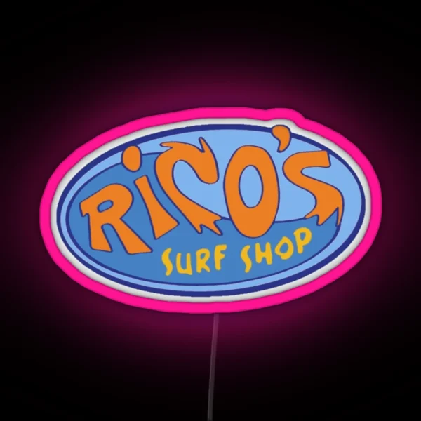 Rico S Surf Shop Hannah Montana RGB Neon Sign