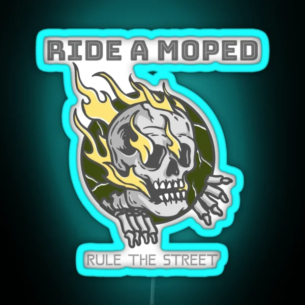 Ride A Moped RGB Neon Sign