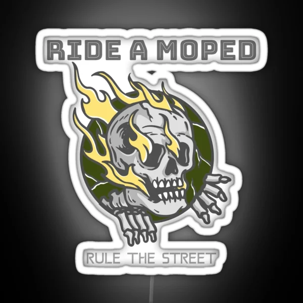 Ride A Moped RGB Neon Sign