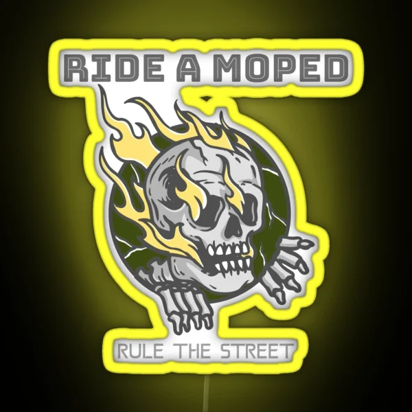 Ride A Moped RGB Neon Sign