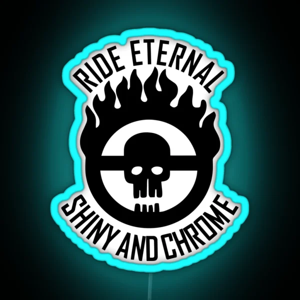 Ride Eternal Shiny And Chrome Emblem RGB Neon Sign