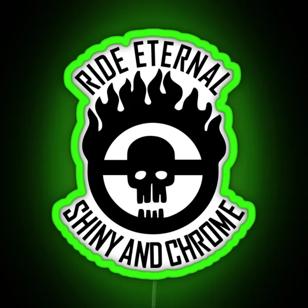 Ride Eternal Shiny And Chrome Emblem RGB Neon Sign