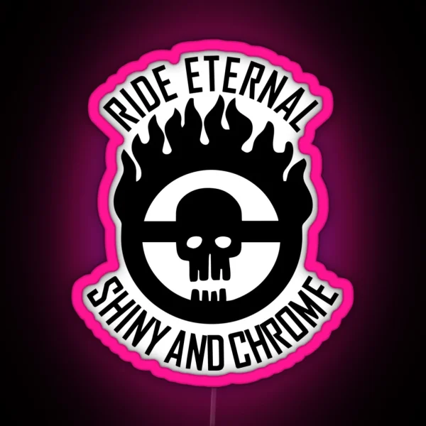 Ride Eternal Shiny And Chrome Emblem RGB Neon Sign