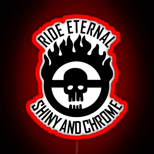 Ride Eternal Shiny And Chrome Emblem RGB Neon Sign
