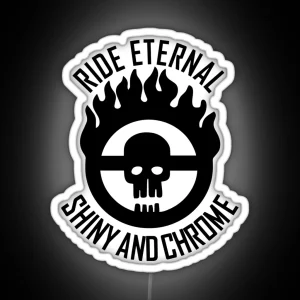 Ride Eternal Shiny And Chrome Emblem RGB Neon Sign