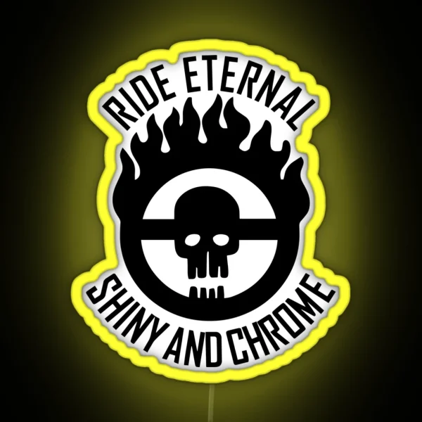 Ride Eternal Shiny And Chrome Emblem RGB Neon Sign