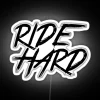 Ride Hard neon sign with RGB lighting - vibrant design