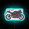 honda cbr500r black neon rgb lighting blue